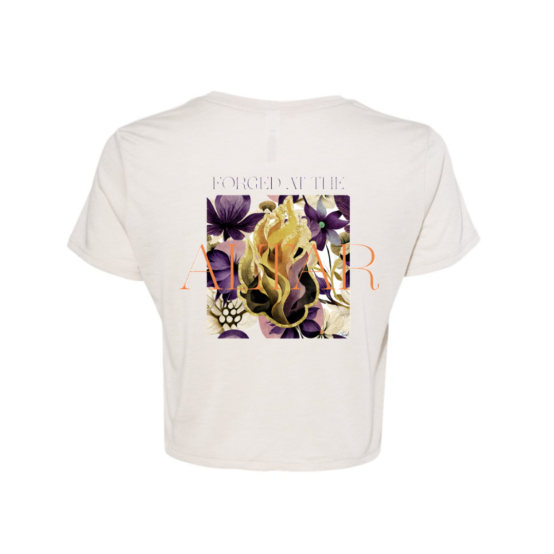 Forged at the Altar Crop Tee